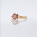 Sunstone & Lab Diamond Ring | Magpie Jewellery