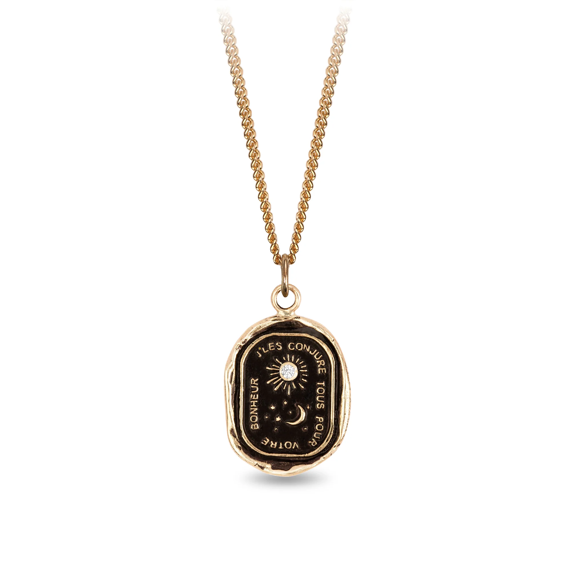 Everything For You 14K Gold Diamond Set Signature Talisman | Magpie Jewellery