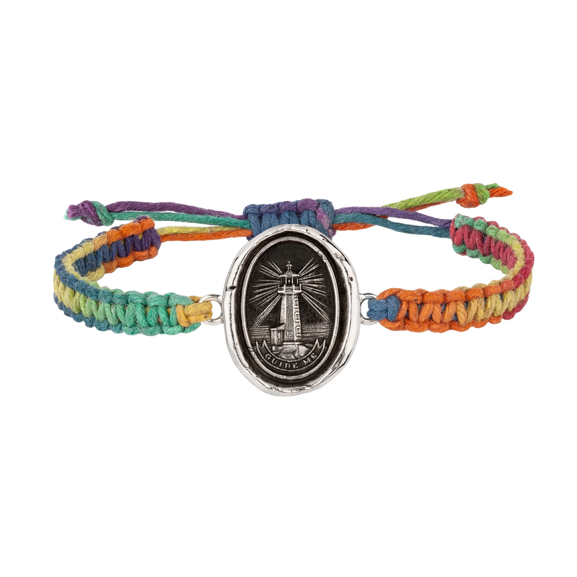 Lighthouse Rainbow Braided Bracelet | Magpie Jewellery