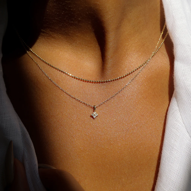 Quaditta Necklace | 14K Gold & Diamond | Magpie Jewellery