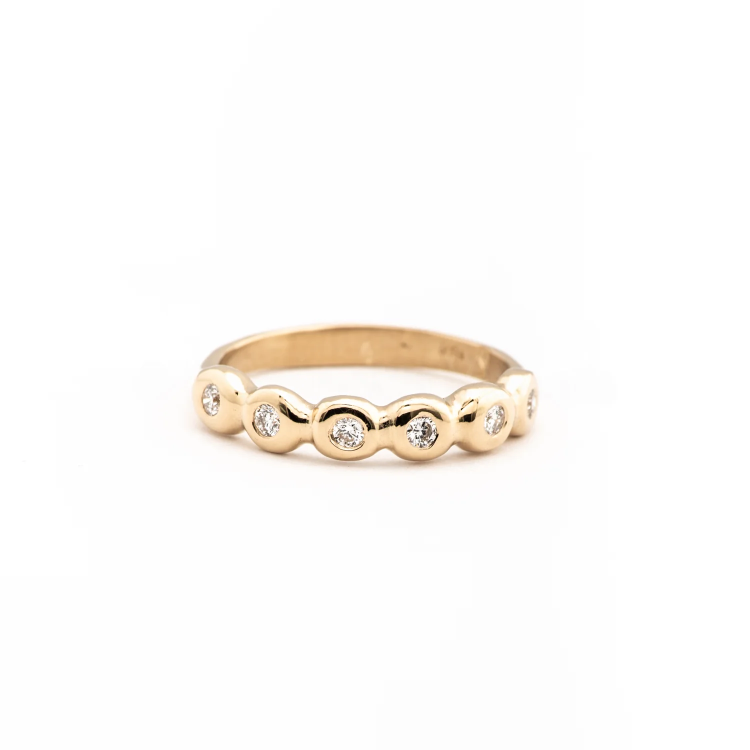 Six Dot Gold Diamond Ring | Magpie Jewellery