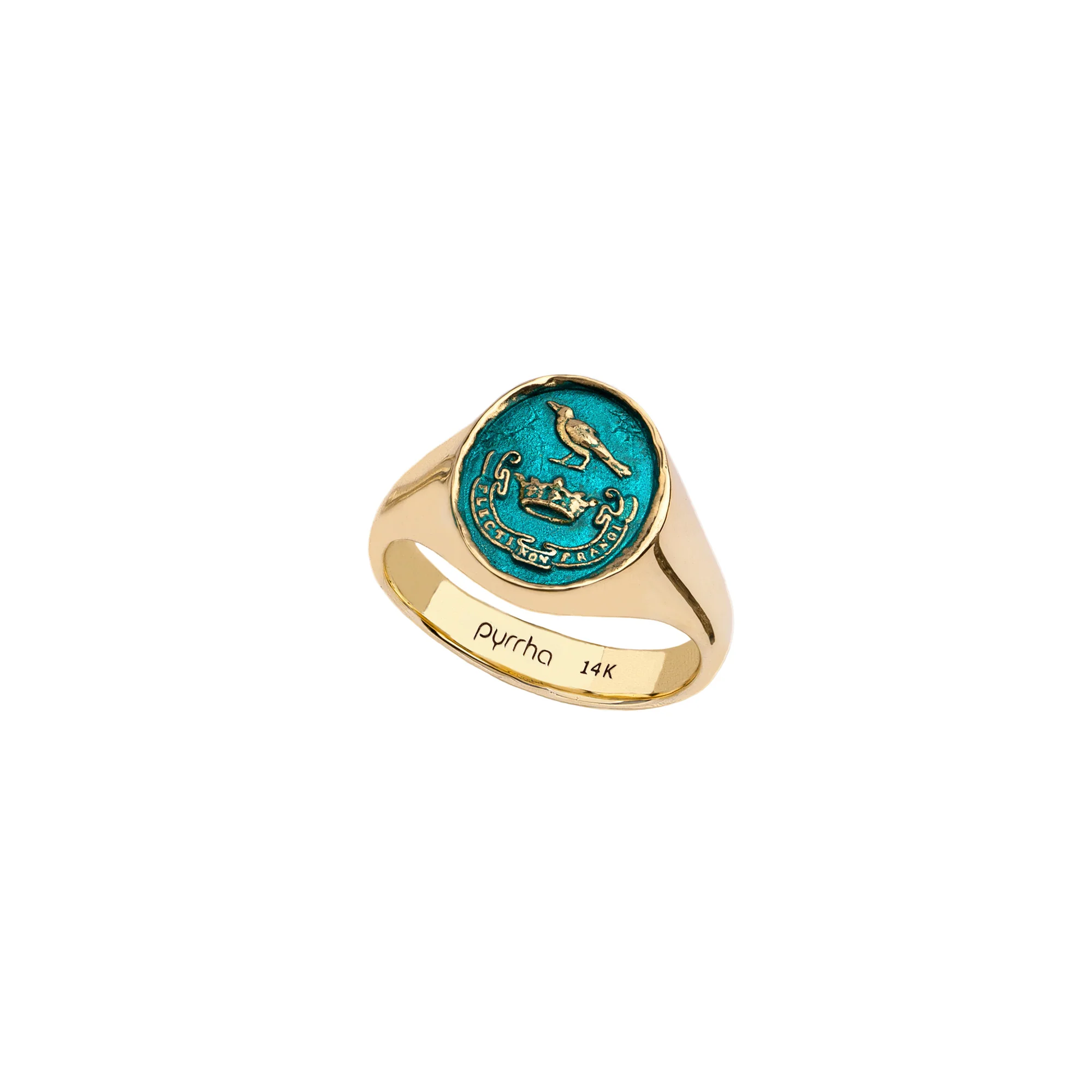 Unbreakable 14K Gold Signet Ring - True Colors | Magpie Jewellery