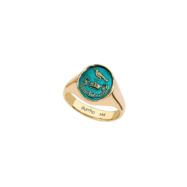 Unbreakable 14K Gold Signet Ring - True Colors | Magpie Jewellery