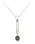Honeybee Large Paperclip Diamond Set Hard Link Drop Necklace | Magpie Jewellery