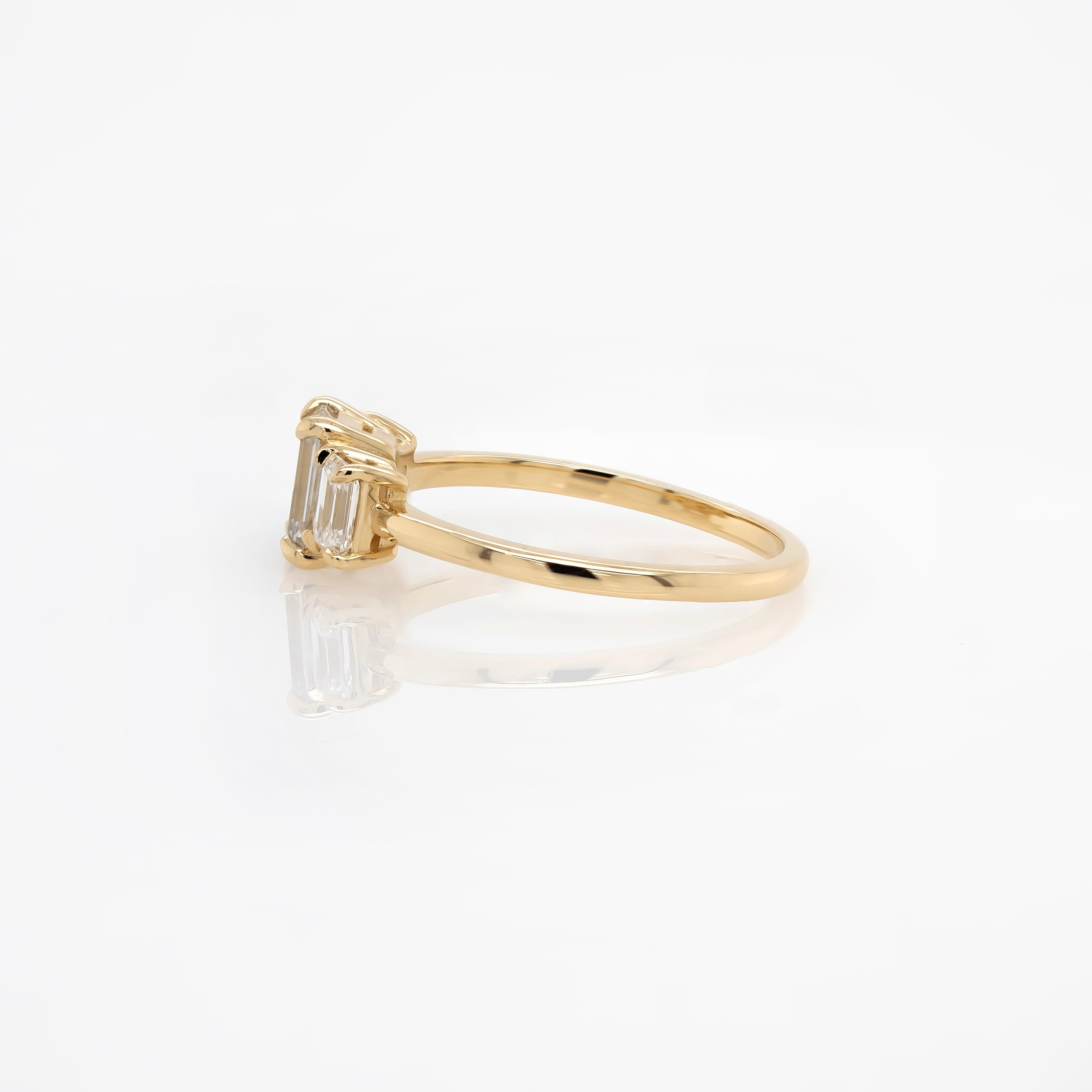 Emerald Cut Diamond Ring | Magpie Jewellery