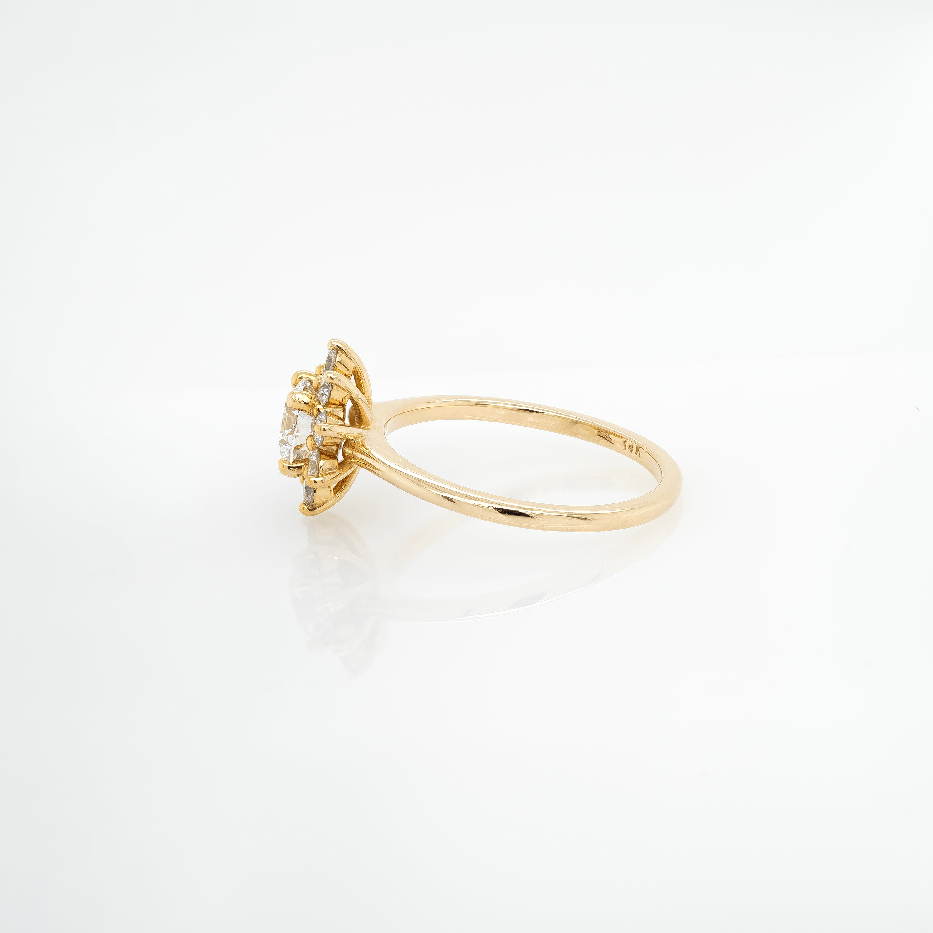 0.53ct Diamond Halo Ring | Magpie Jewellery