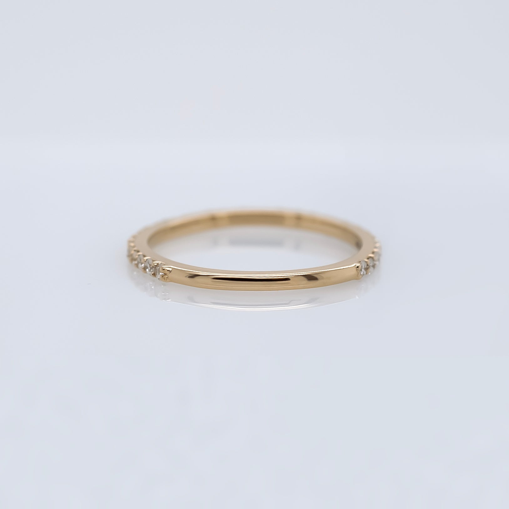 Fine 14k Yellow Gold Partial Eternity Band | MAgpie Jewellery