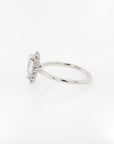0.96ct Pear-Shaped Diamond Halo Engagement Ring | Magpie Jewellery