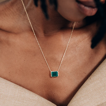 Cléo Daniela Emerald Cut Necklace