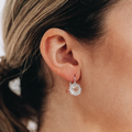 Dew Drop Snowflake Earrings - Clear Topaz & Silver | Magpie Jewellery