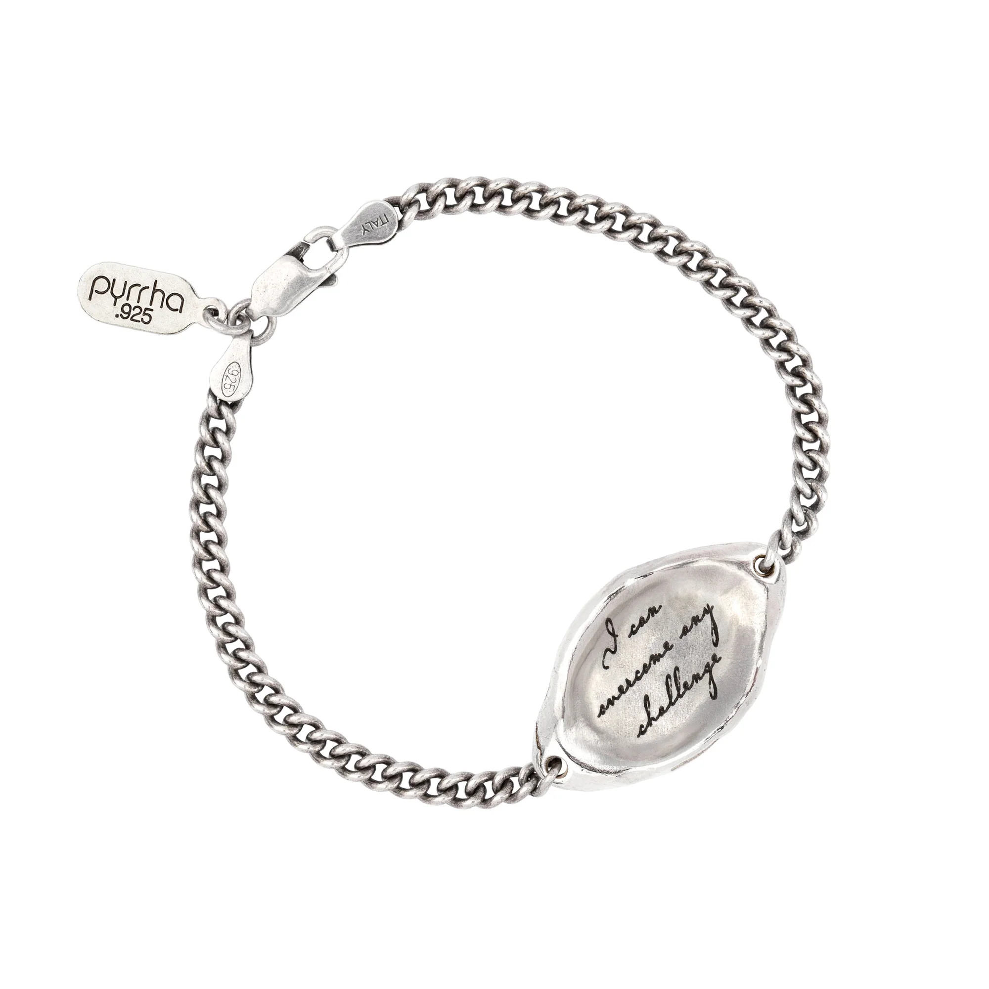 I Can Overcome Any Challenge Affirmation Talisman Chain Bracelet | Magpie Jewellery