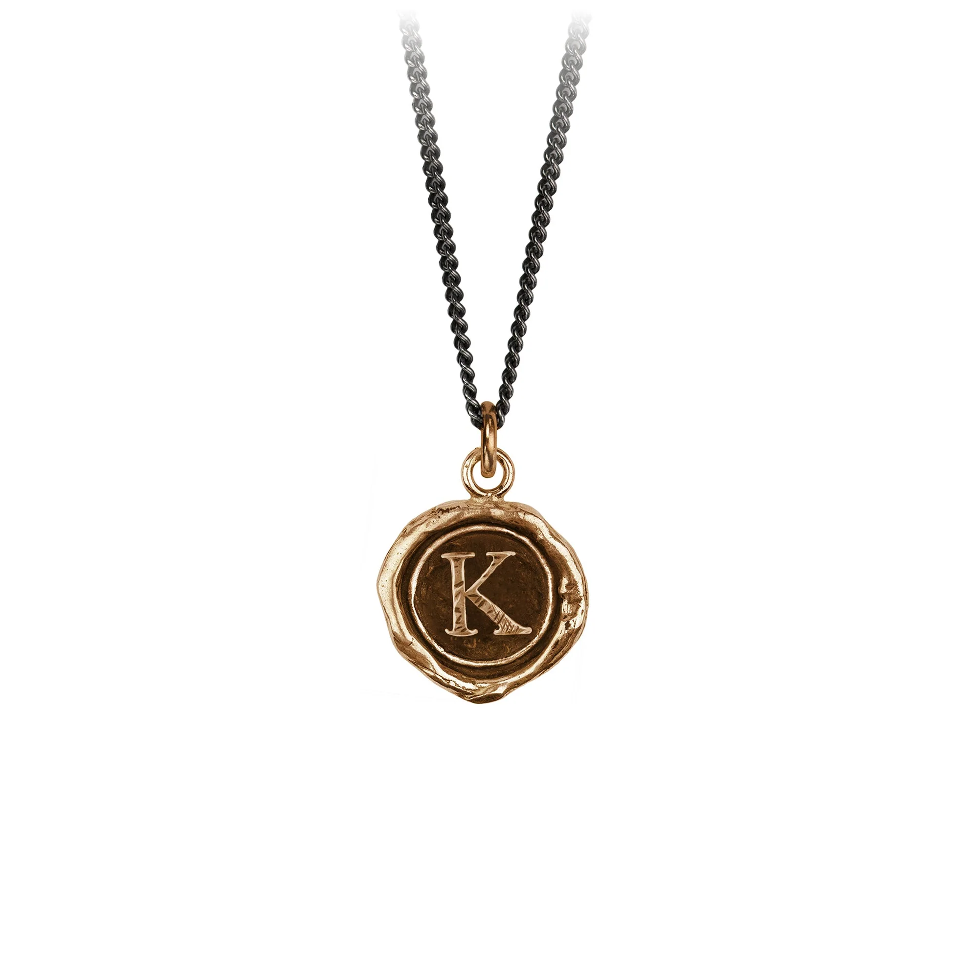 Initial K Talisman Necklace | Magpie Jewellery