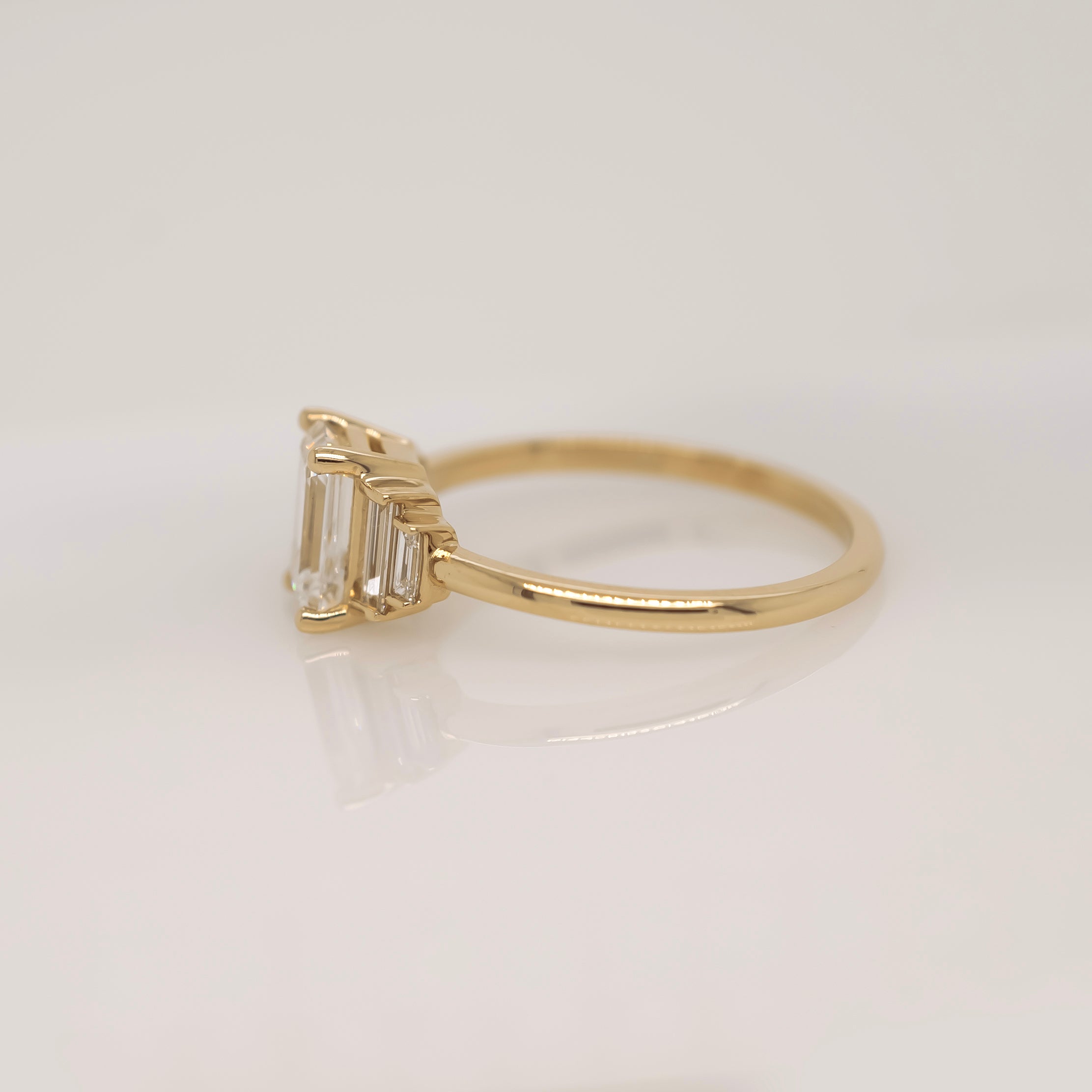 Emerald Cut Diamond Ring | Magpie Jewellery