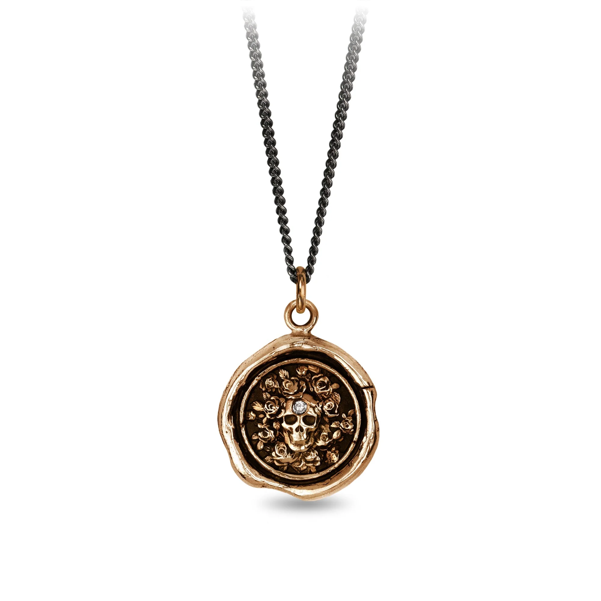 Live Every Moment Diamond Set Talisman | Magpie Jewellery