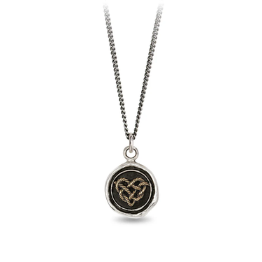 Love Knot 14K Gold on Silver Talisman | Magpie Jewellery