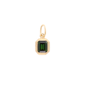 'Boulder' Emerald Cut Bezel Gemstone Charm