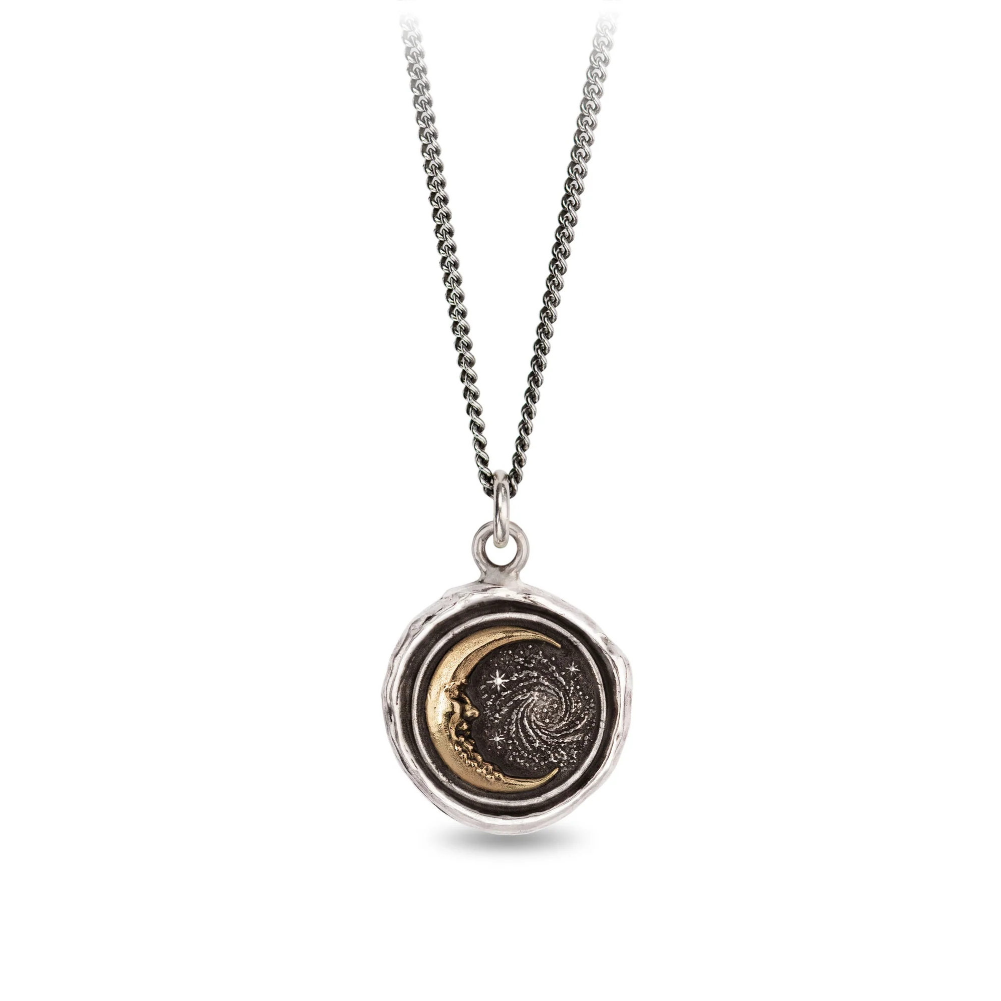 Trust The Universe 14K Gold On Silver Talisman | Magpie Jewellery