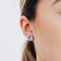 Dewdrop Cluster Studs - Blue Topaz & Silver | Magpie Jewellery