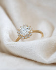 'Sunny' Diamond Halo Ring