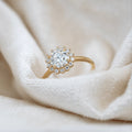 'Sunny' Diamond Halo Ring | Magpie Jewellery