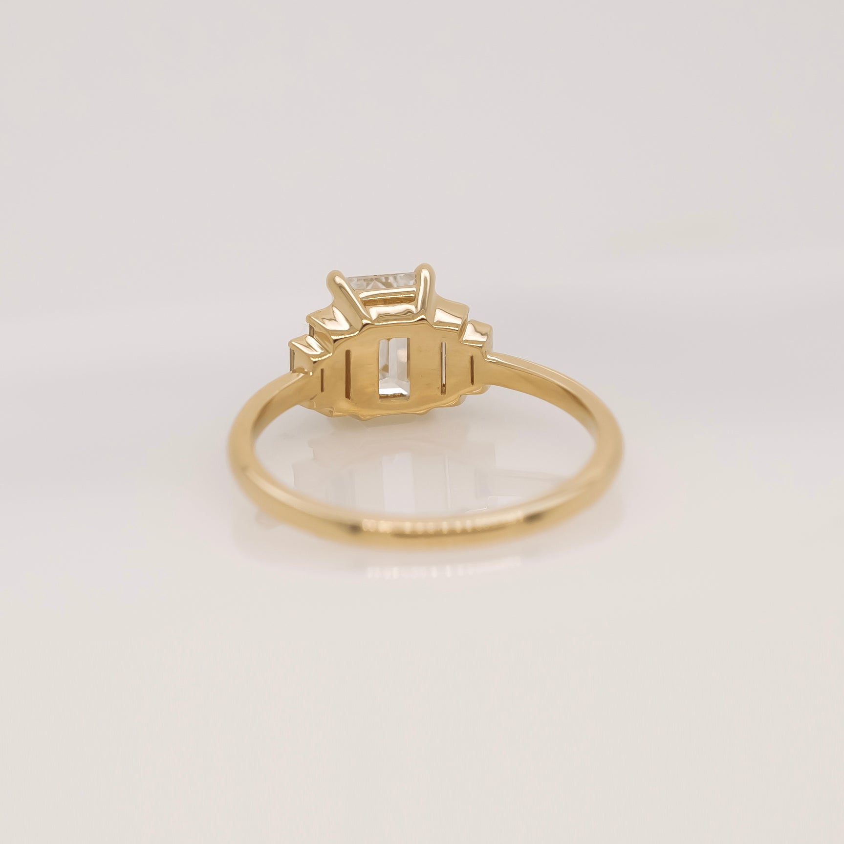 Emerald Cut Diamond Ring | Magpie Jewellery