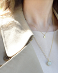 Gold Pendant Gemstone Sphere Necklace | Magpie Jewellery