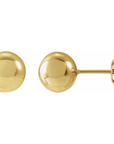 8mm Ball Studs| Magpie Jewellery Gold