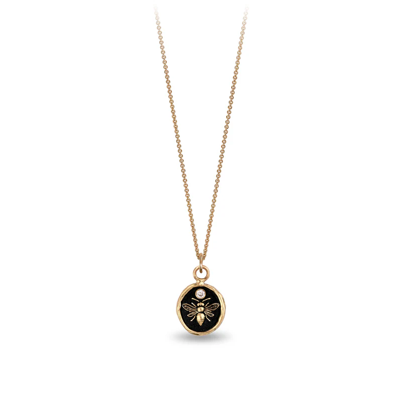 Motivated 14K Gold Appreciation Diamond Set Talisman | Magpie Jewellery