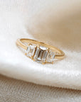 Emerald Cut Diamond Ring | Magpie Jewellery