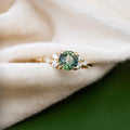 1.15ct Australian Teal Sapphire Engagement Ring | Magpie Jewellery