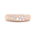 6mm 'Boulder' Diamond Bombe Ring | Magpie Jewellery