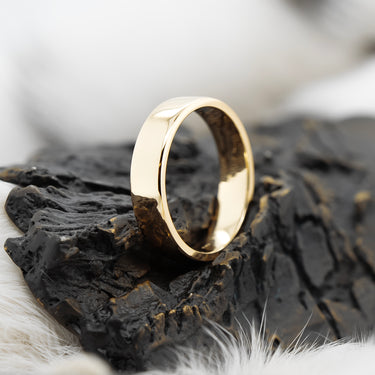 Flat Wedding Band | Magpie Jewellery