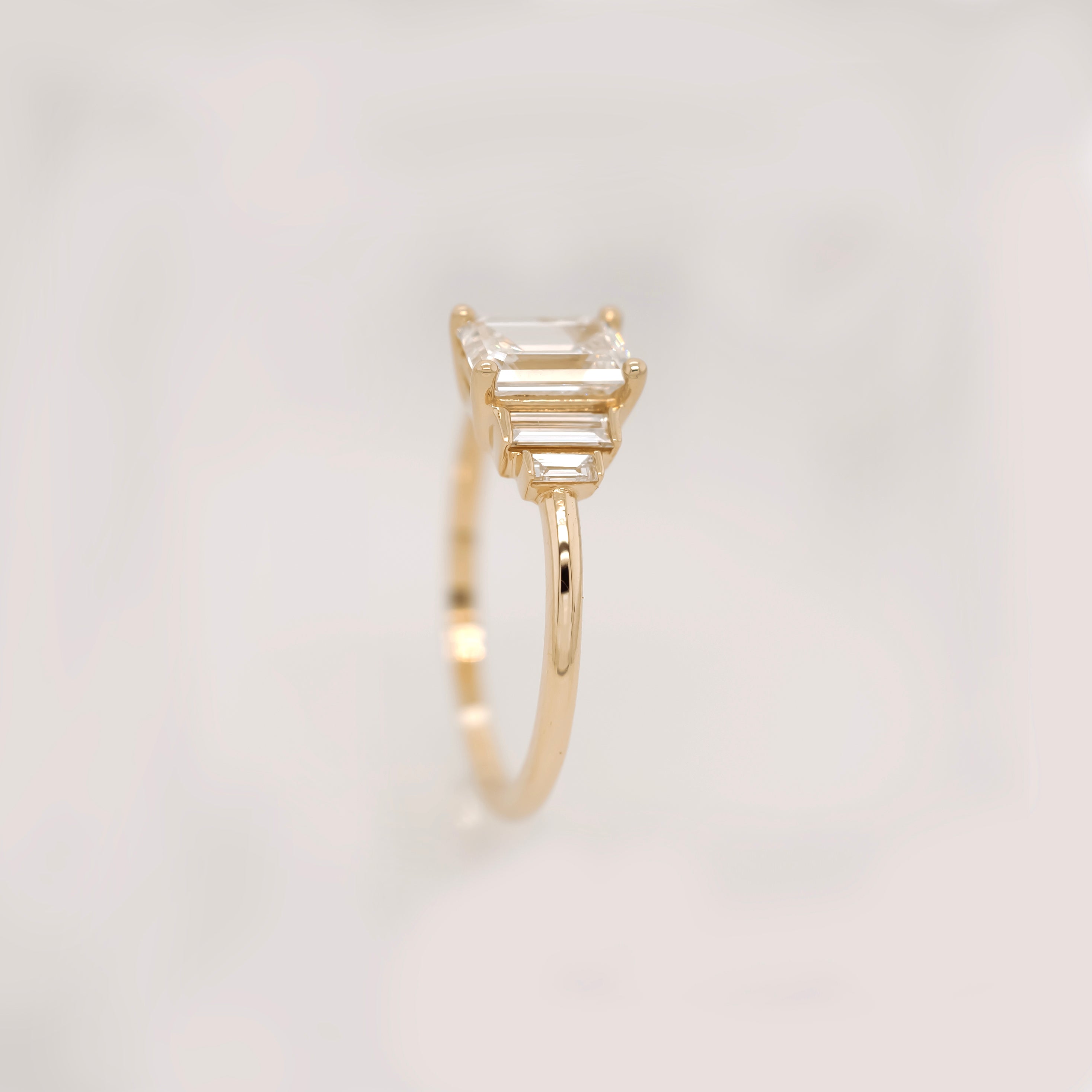 Emerald Cut Diamond Ring | Magpie Jewellery