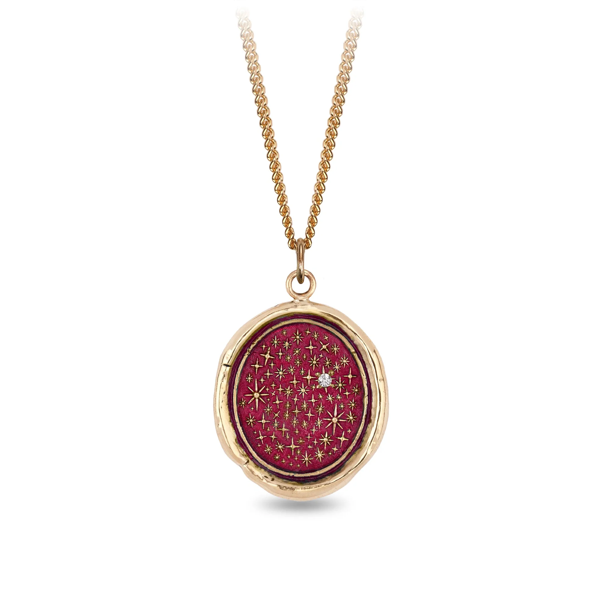 We Are Stardust 14K Gold Diamond Set Signature Talisman - True Colors | Magpie Jewellery