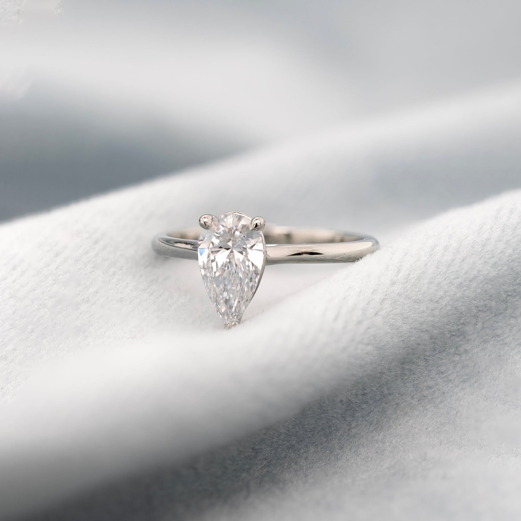 1.01ct Pear-Shaped Diamond Engagement Ring | Magpie Jewellery