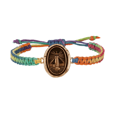 Lighthouse Rainbow Braided Bracelet | Magpie Jewellery