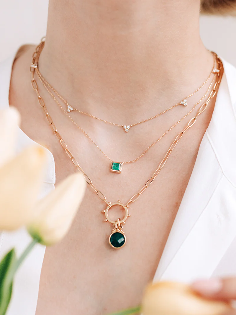 Cléo Trio Station Necklace | Magpie Jewellery