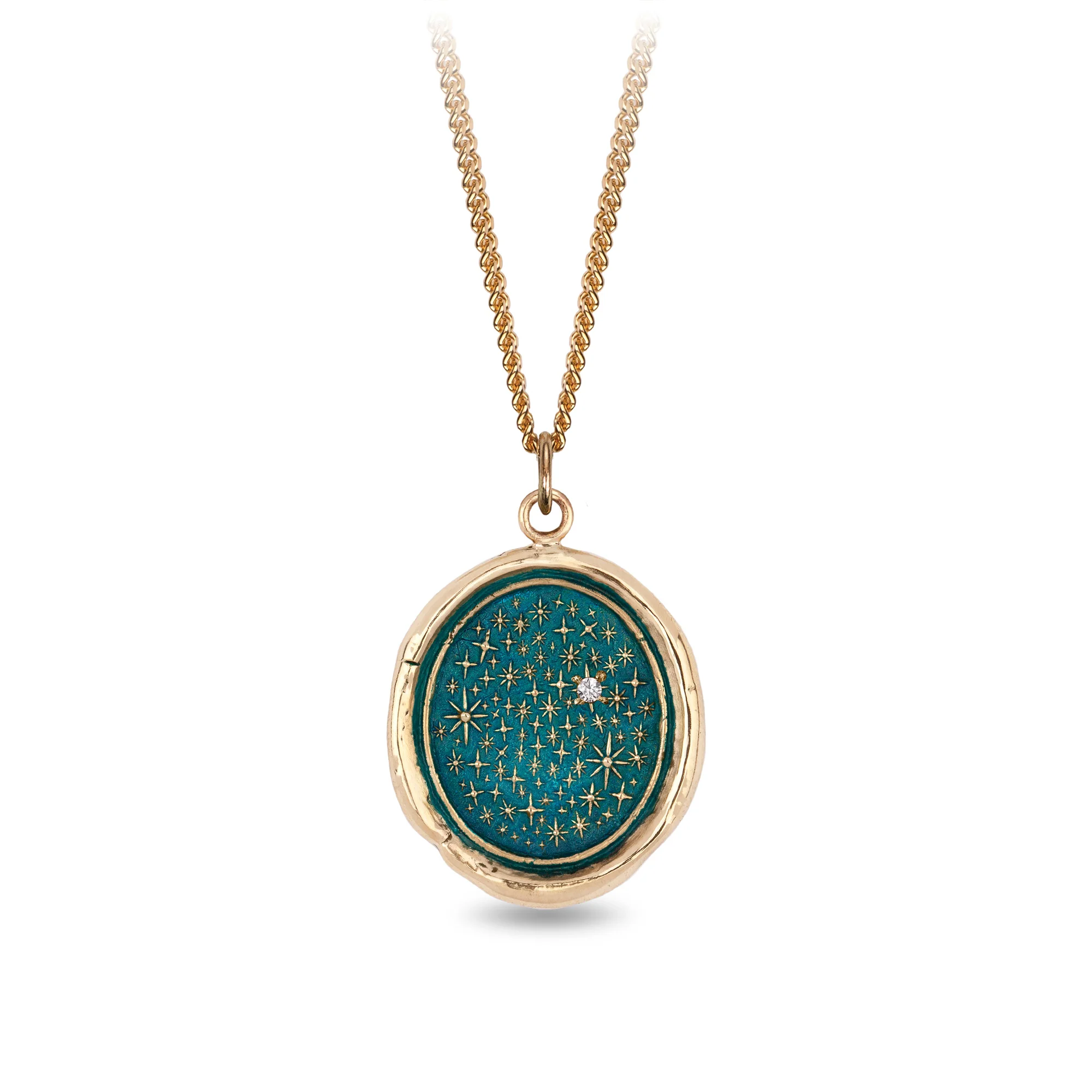 We Are Stardust 14K Gold Diamond Set Signature Talisman - True Colors | Magpie Jewellery