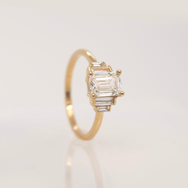 Emerald Cut Diamond Ring | Magpie Jewellery