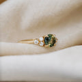 1.15ct Australian Teal Sapphire Engagement Ring | Magpie Jewellery