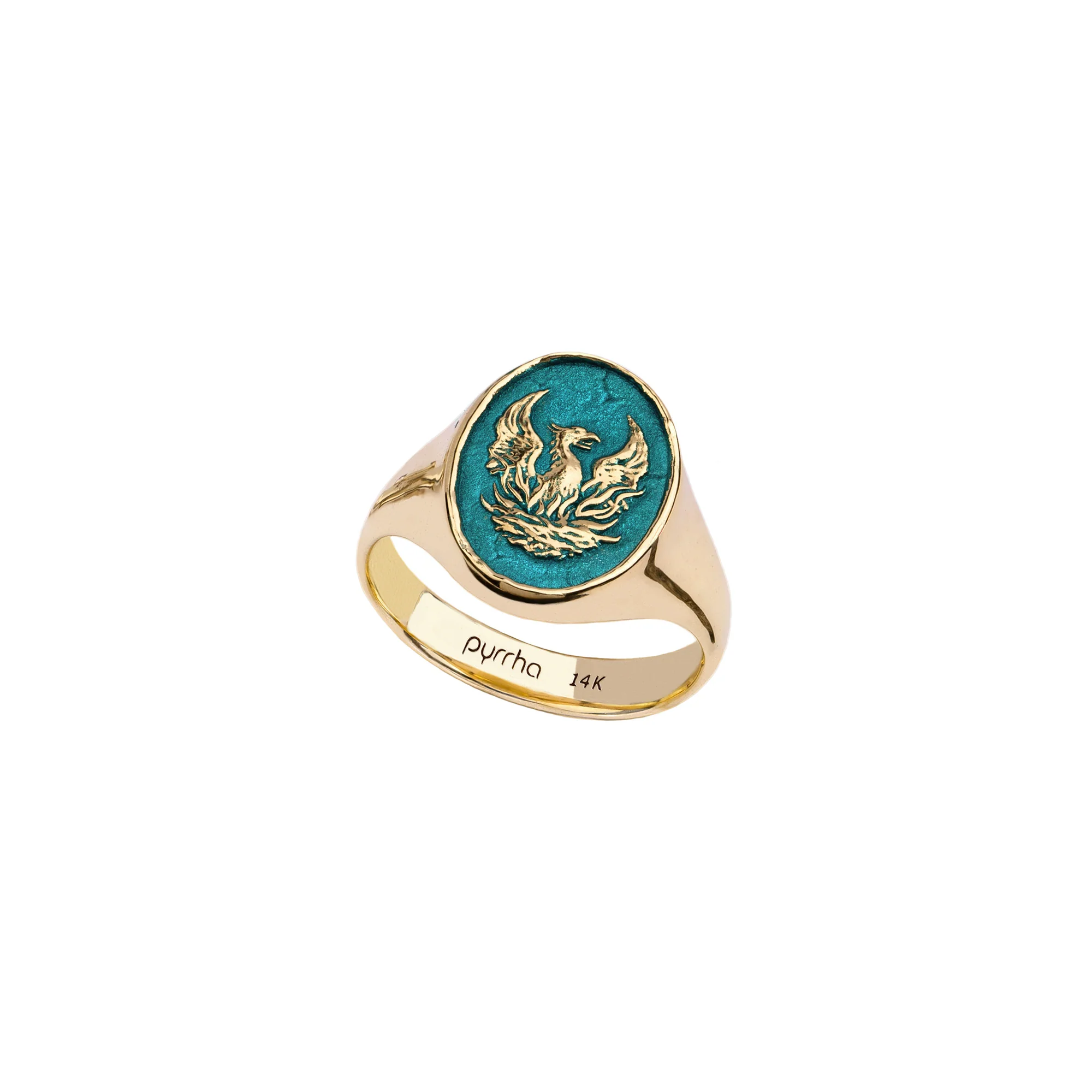 Fire Within 14K Gold Signet Ring - True Colors | Magpie Jewellery