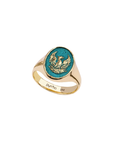 Fire Within 14K Gold Signet Ring - True Colors | Magpie Jewellery