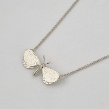 Drab Looper Moth Necklace | Magpie Jewellery