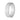 White Ceramic Grooved Ring with Stone Finish