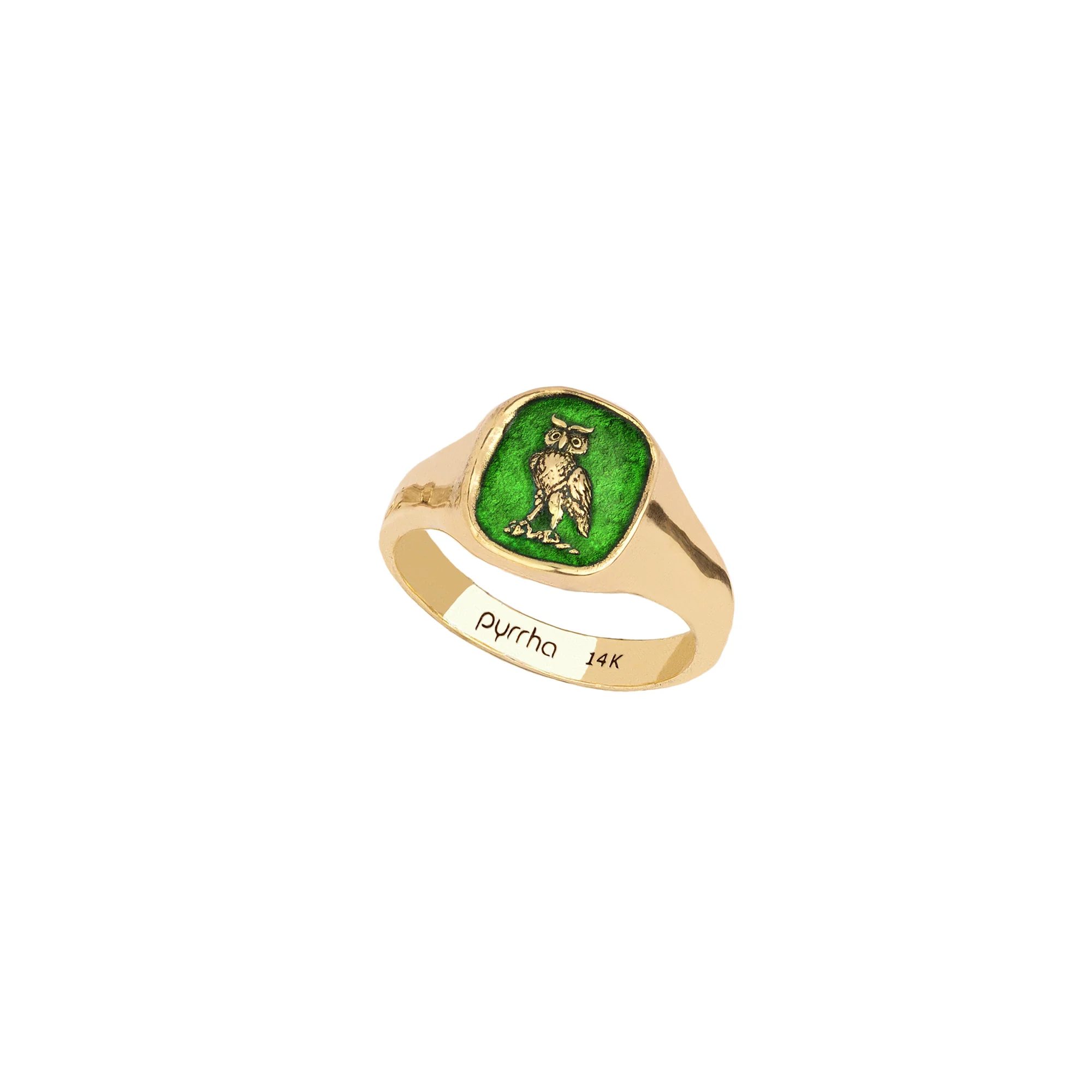 Watch Over Me 14K Gold Signet Ring - True Colors | Magpie Jewellery