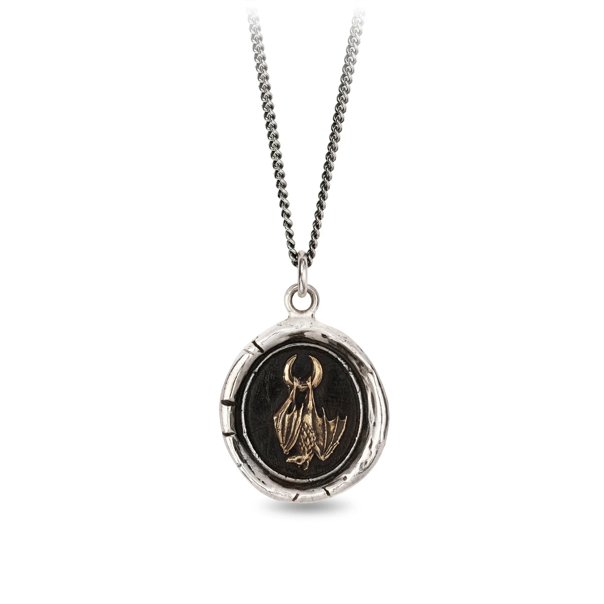 Embrace Your Dark Side 14K Gold On Silver Talisman | Magpie Jewellery