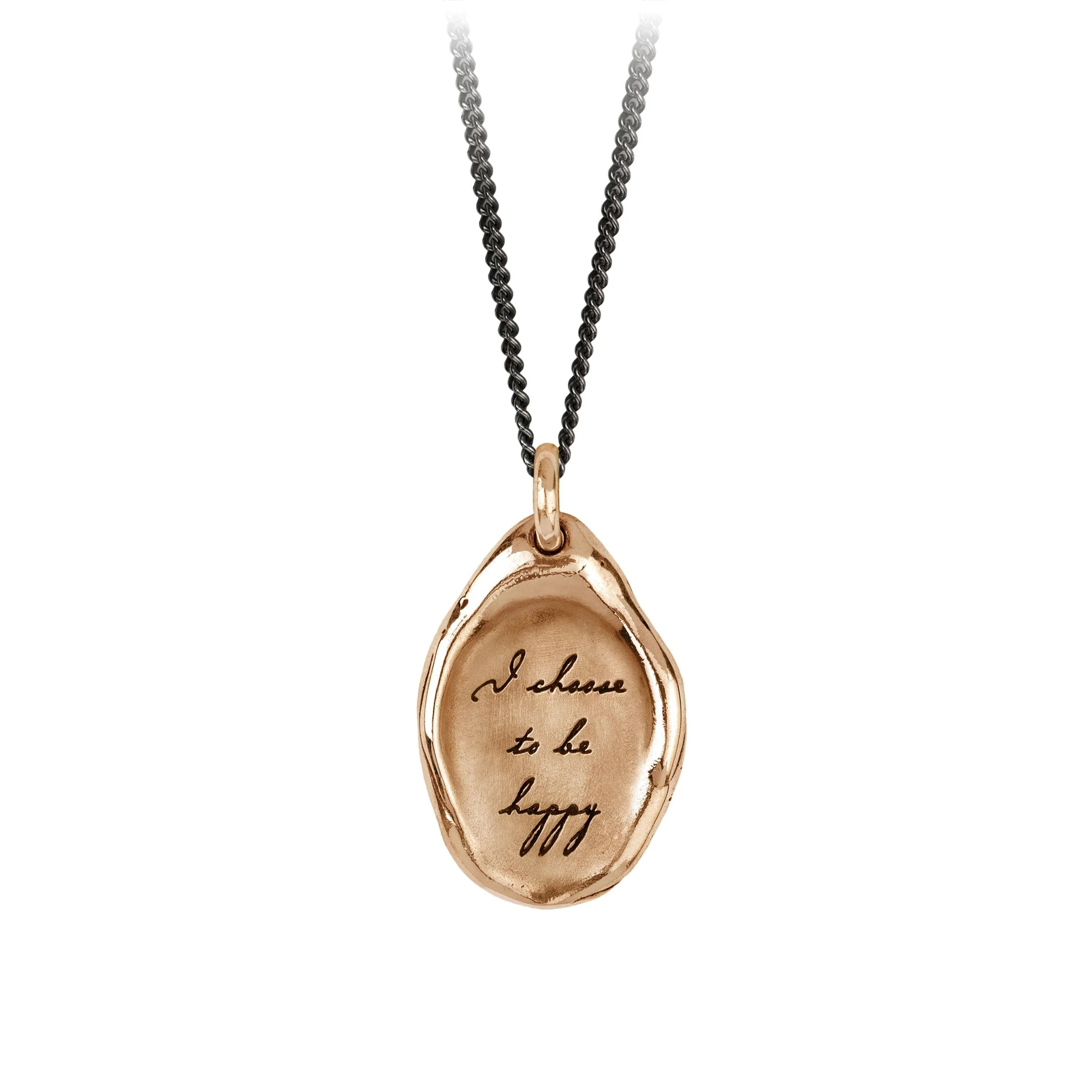 I Choose To Be Happy Affirmation Talisman | Magpie Jewellery