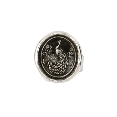 Peacock Talisman Ring | Magpie Jewellery