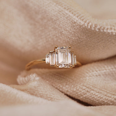 Emerald Cut Diamond Ring | Magpie Jewellery