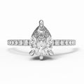 'Edith' Pear Lab grown Diamond Solitaire| Magpie Jewellery